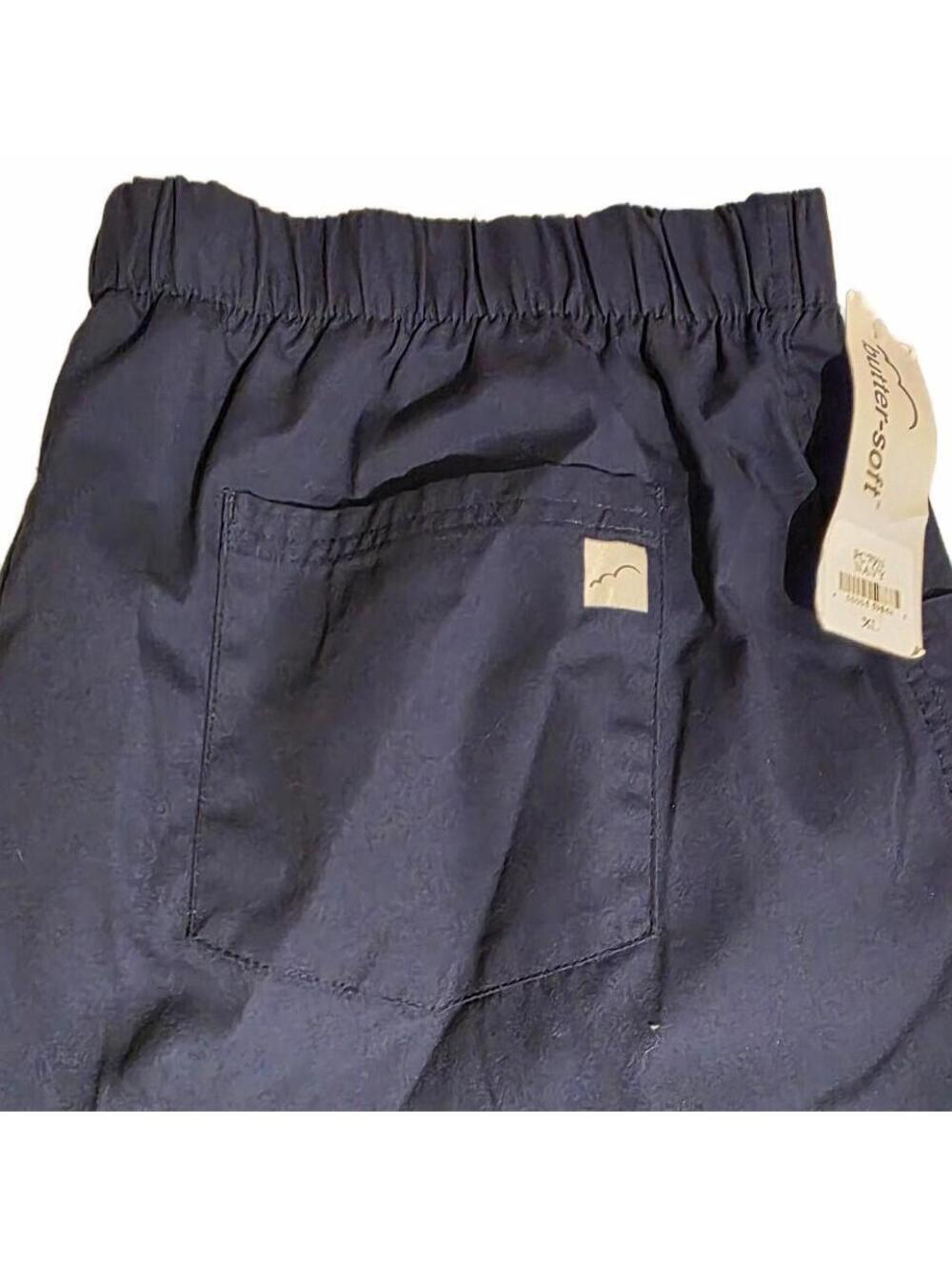 Butter Super Soft Women's XL Navy Blue Stretch Scrubs - Picture 4 of 7